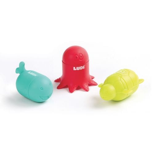 LUDI Juegos para el Baño Juguetes rociadores animales marinos LU40055