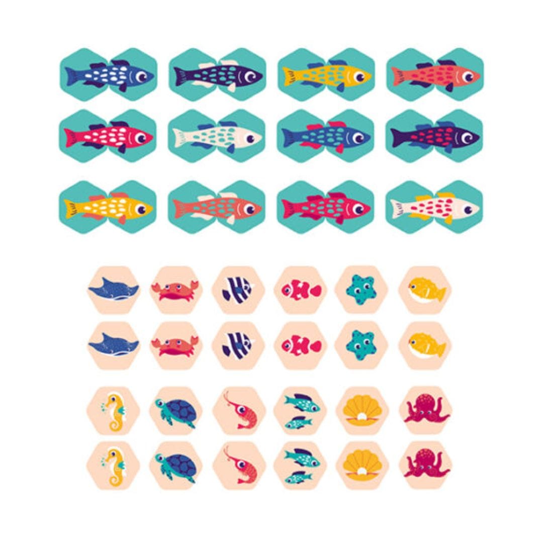 LUDI Juegos para el Baño Puzzle para el baño animales marino LU40081