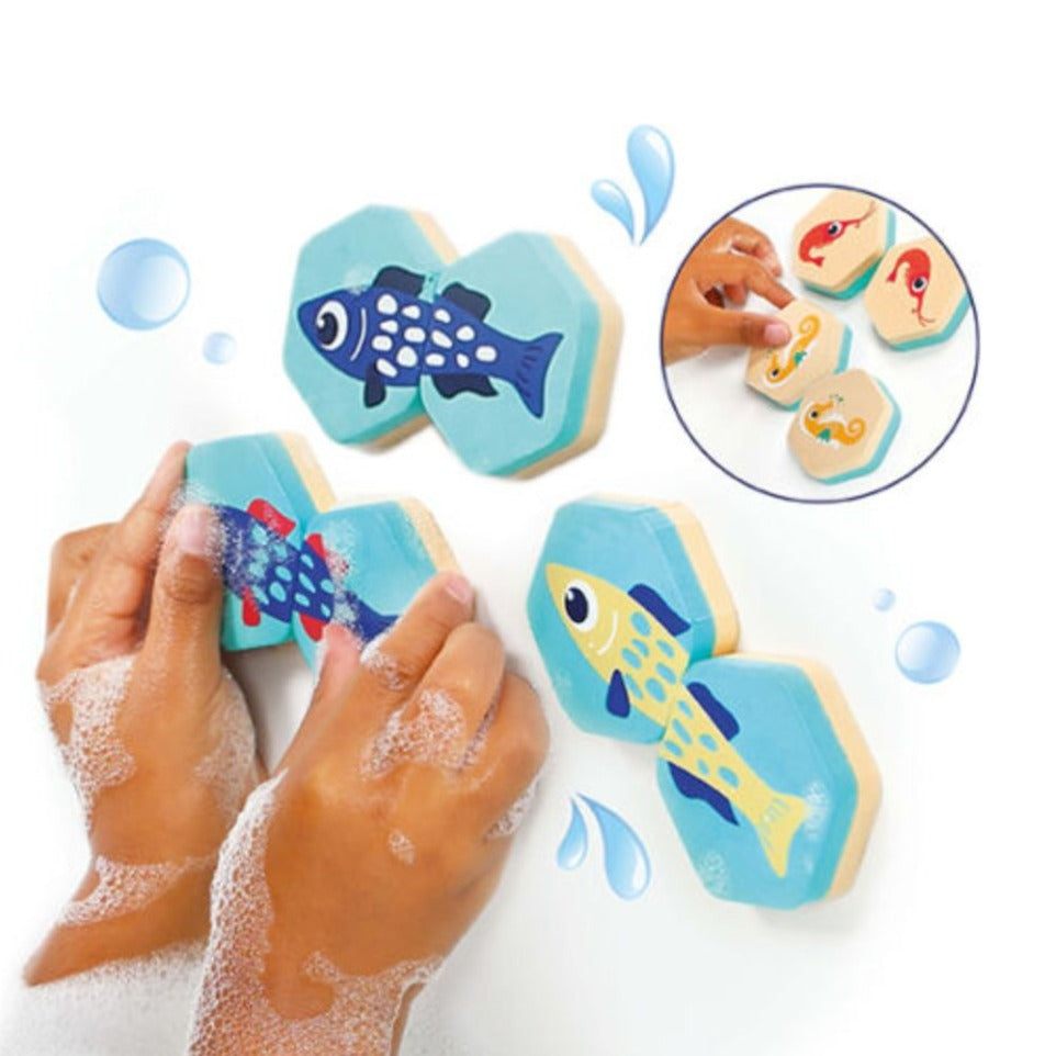 LUDI Juegos para el Baño Puzzle para el baño animales marino LU40081