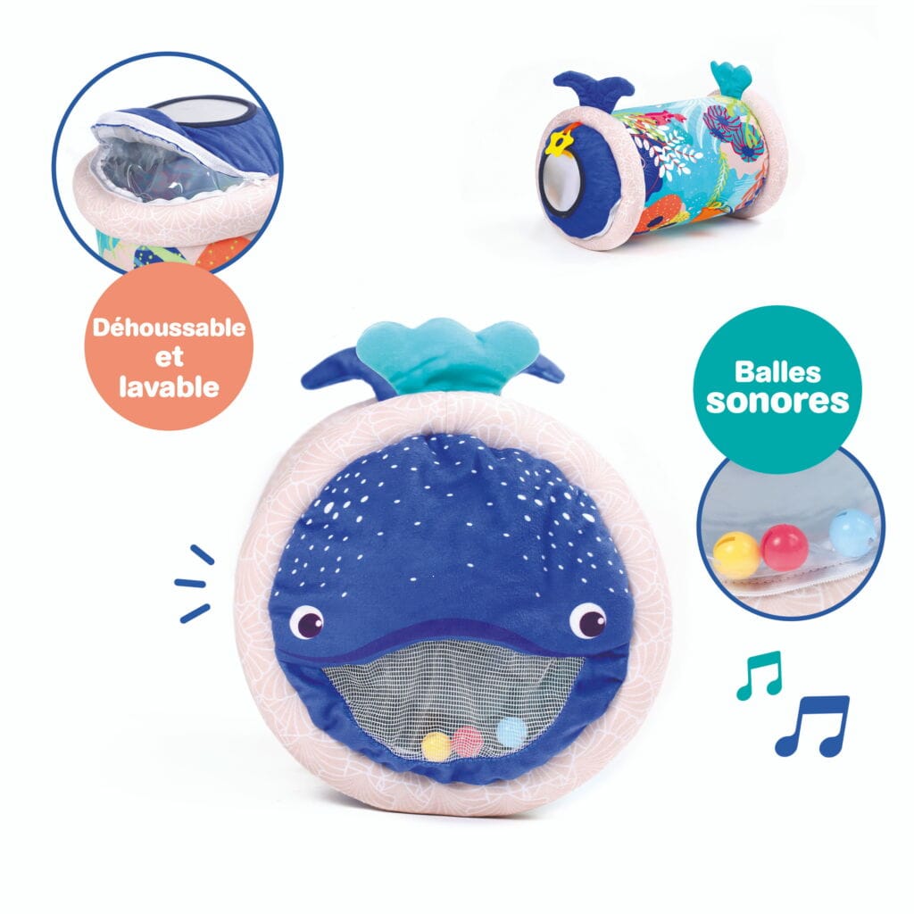 Ludi Juguetes de actividades para bebés Rodillo para bebé Ballena - Ludi LU30149