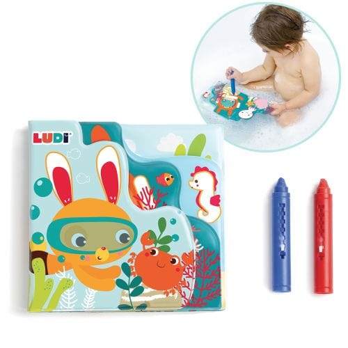 LUDI Libro Actividades Libro de colores de baño LU40058