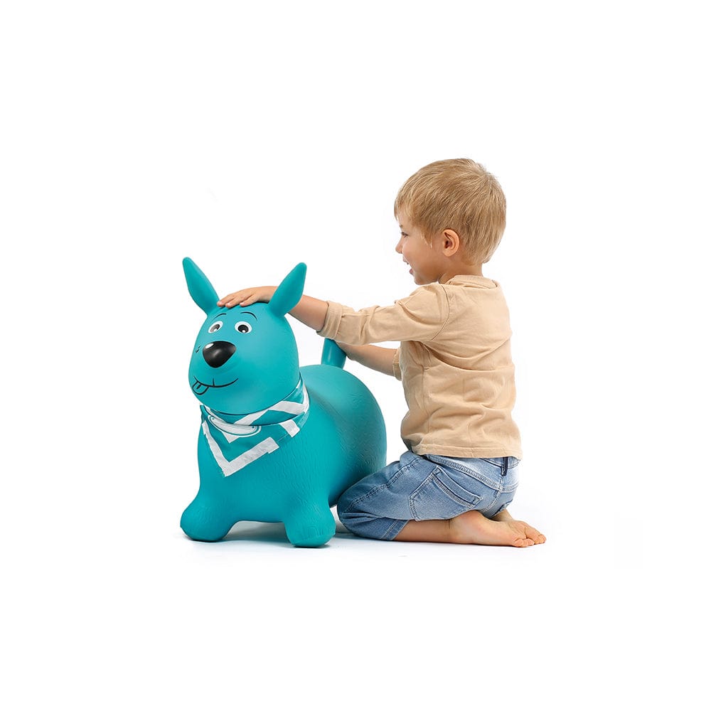 LUDI Pelota Saltarina de perro azul - Ludi LU90042