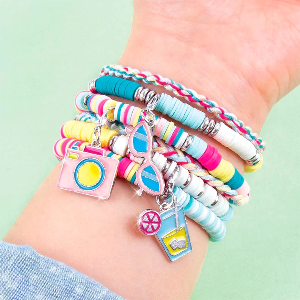 MAKE IT REAL Arte y Manualidades Pulseras de cuentas heishi de vibraciones de verano MIR1317