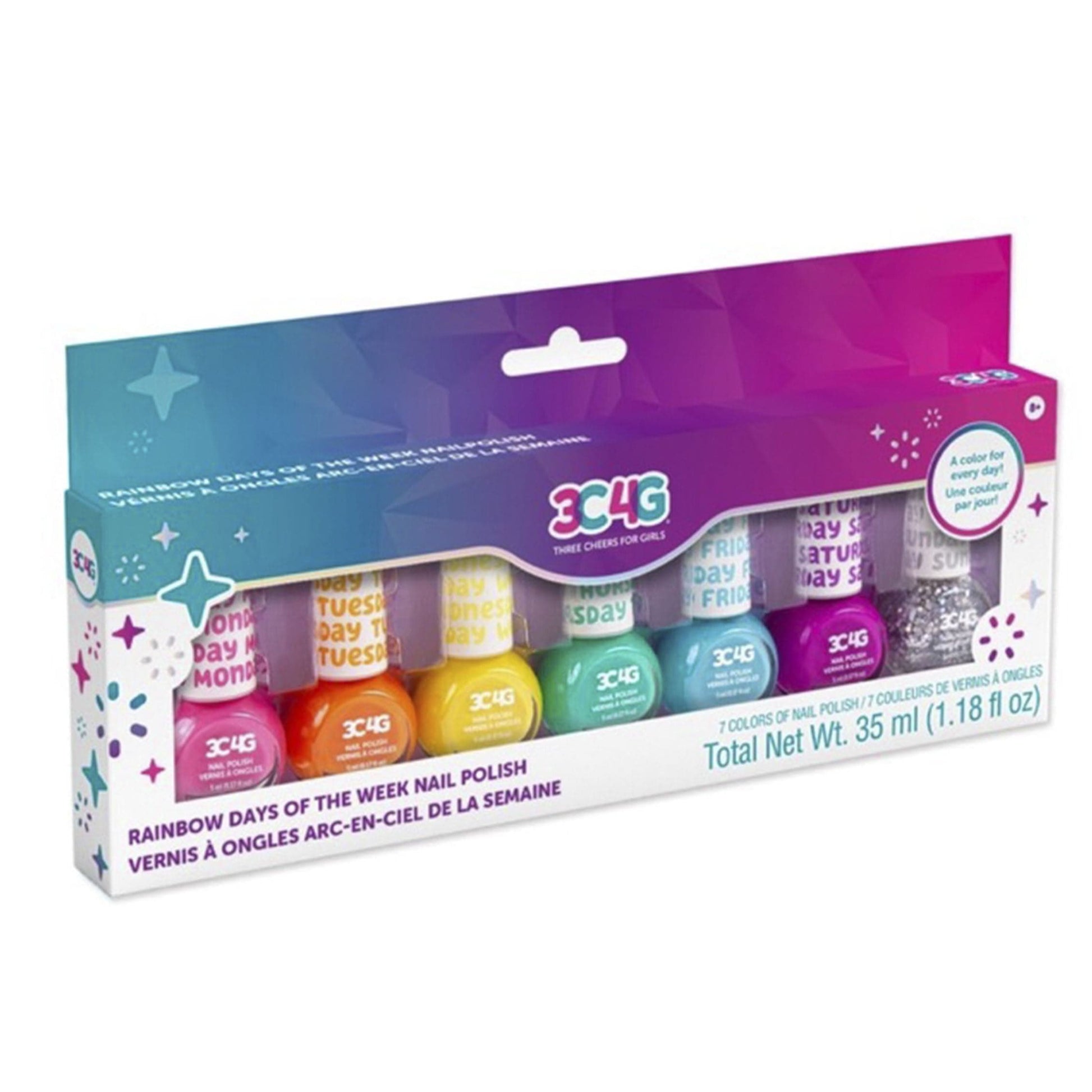 MAKE IT REAL Juegos de roles Esmaltes para Uñas para cada día de la semana MIR10007