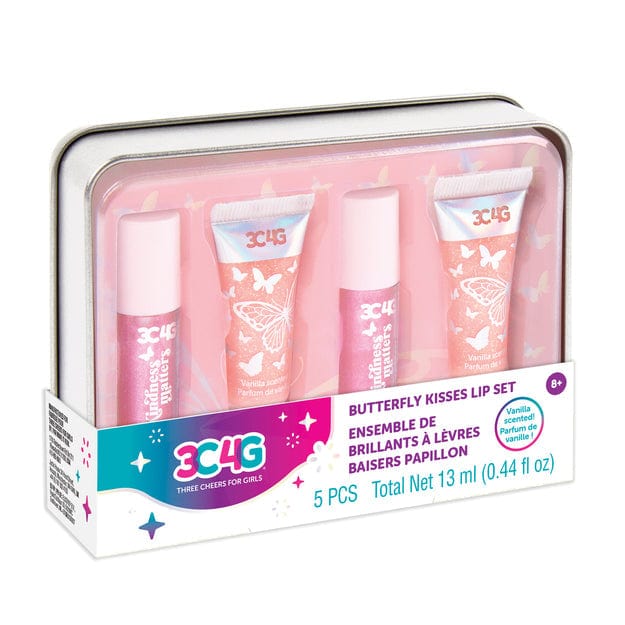 MAKE IT REAL Juegos de roles Set de 4 brillos labiales mariposa MIR10007