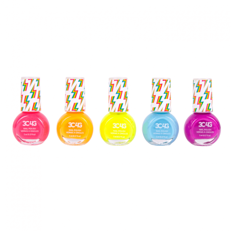 MAKE IT REAL Juegos de roles Set de 5 Esmaltes de uñas Neón