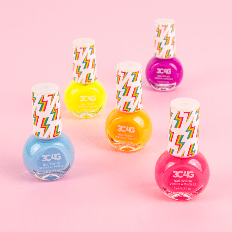 MAKE IT REAL Juegos de roles Set de 5 Esmaltes de uñas Neón