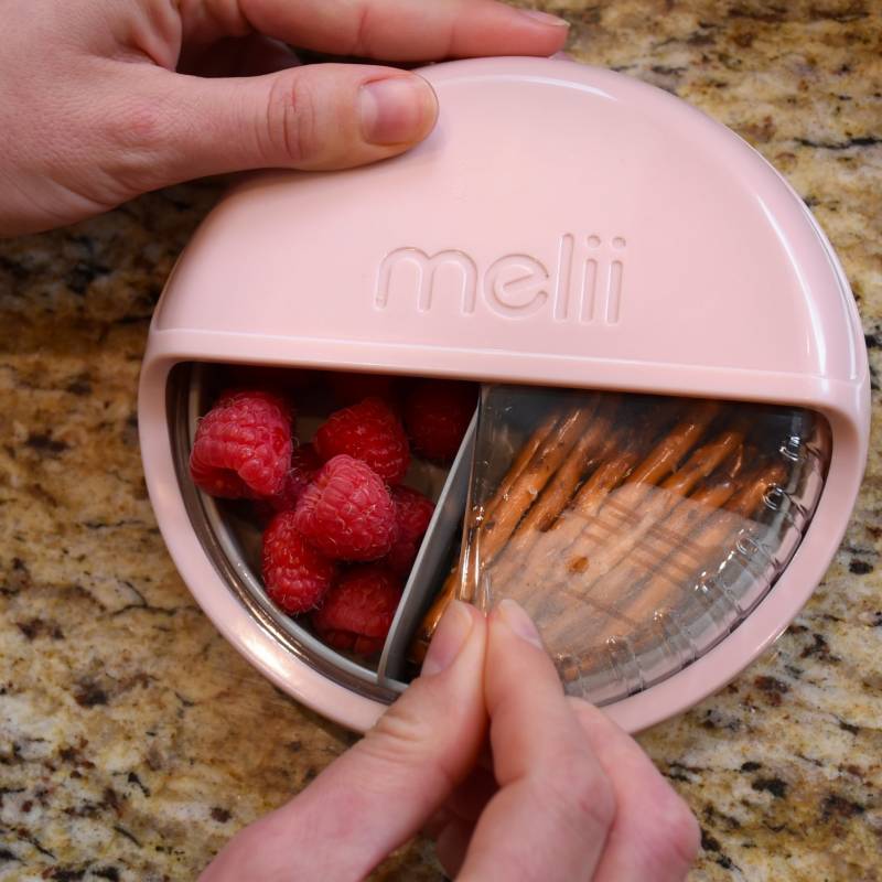 Melii Alimentación Contenedor para Snack Spin rosa 18600