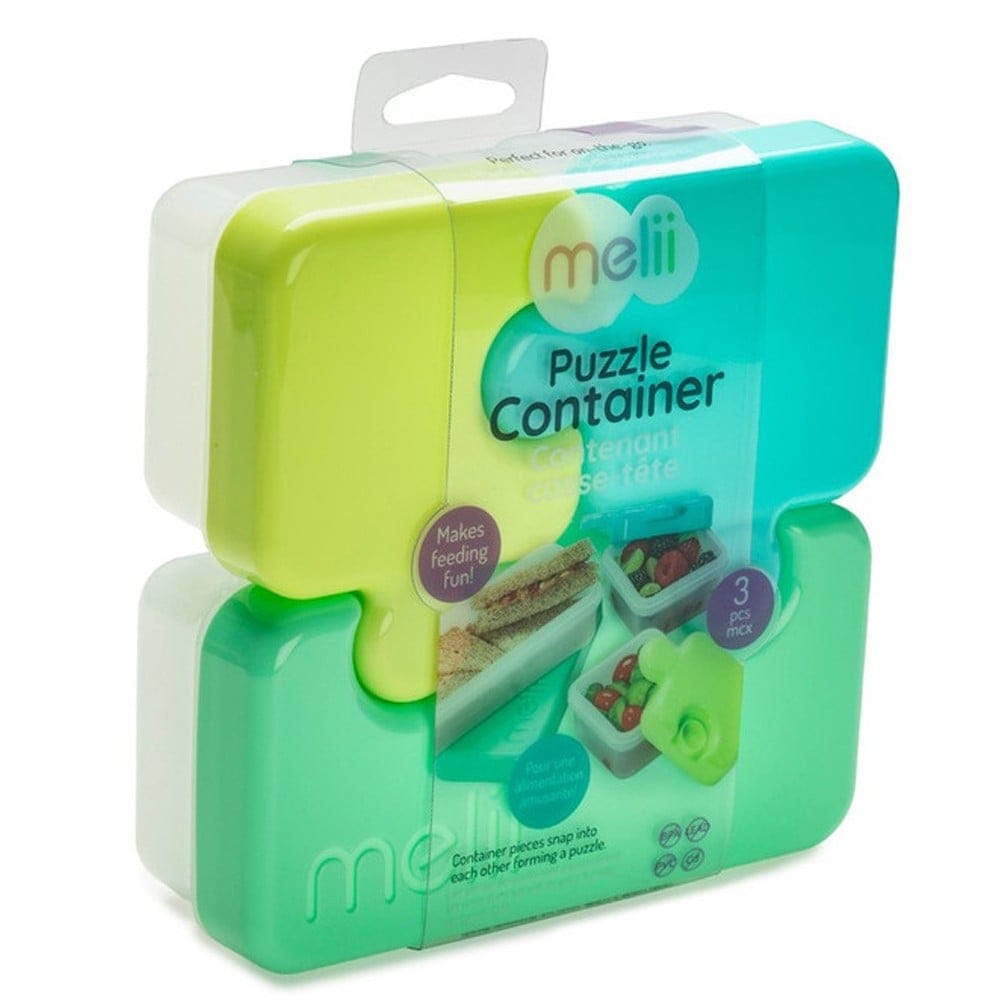 Melii Alimentación Contenedores puzzle con tapa