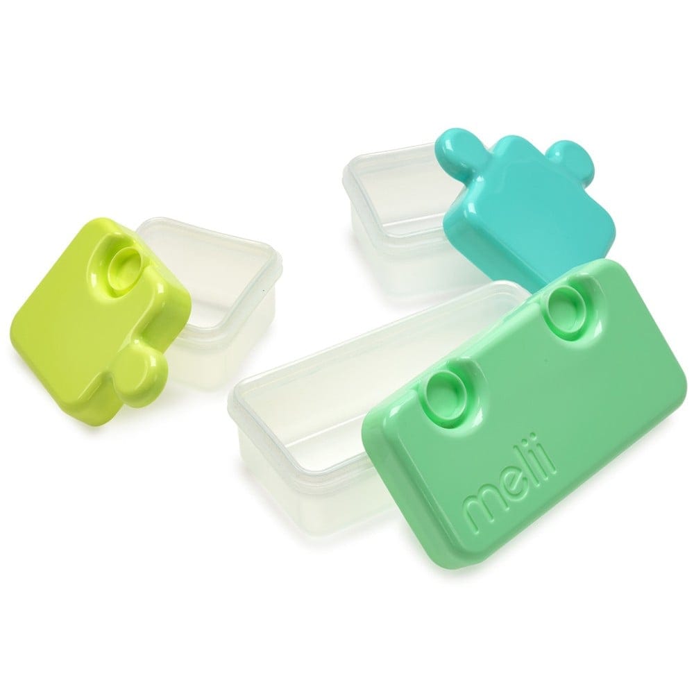 Melii Alimentación Contenedores puzzle con tapa