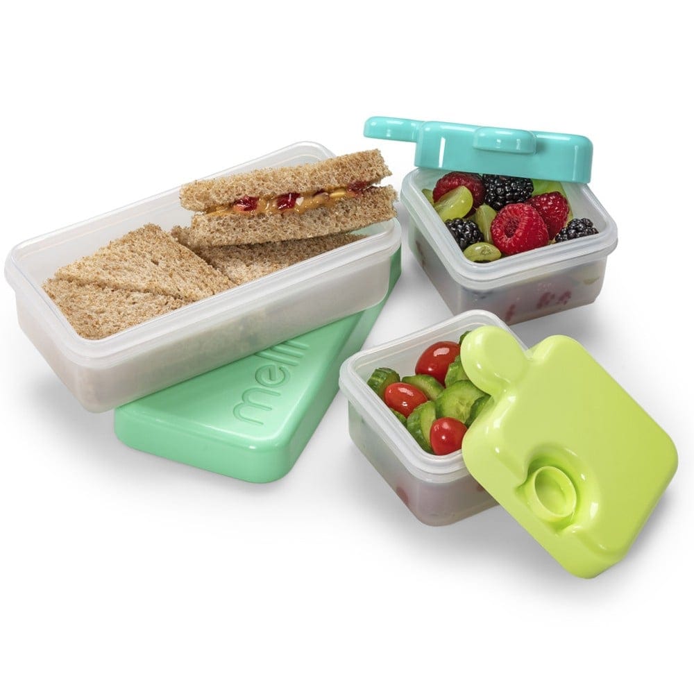Melii Alimentación Contenedores puzzle con tapa
