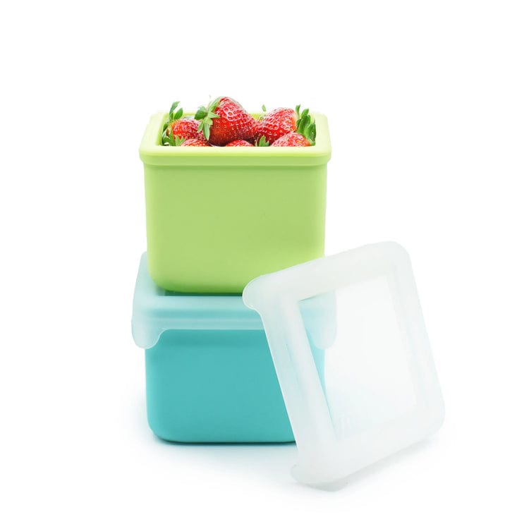 Melii Alimentación Pack de 2 contenedores de silicona azul / menta - Melii 23310