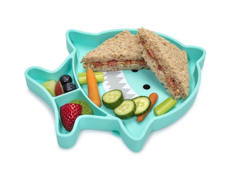 Melii Alimentación Plato de silicona Tiburón 17500