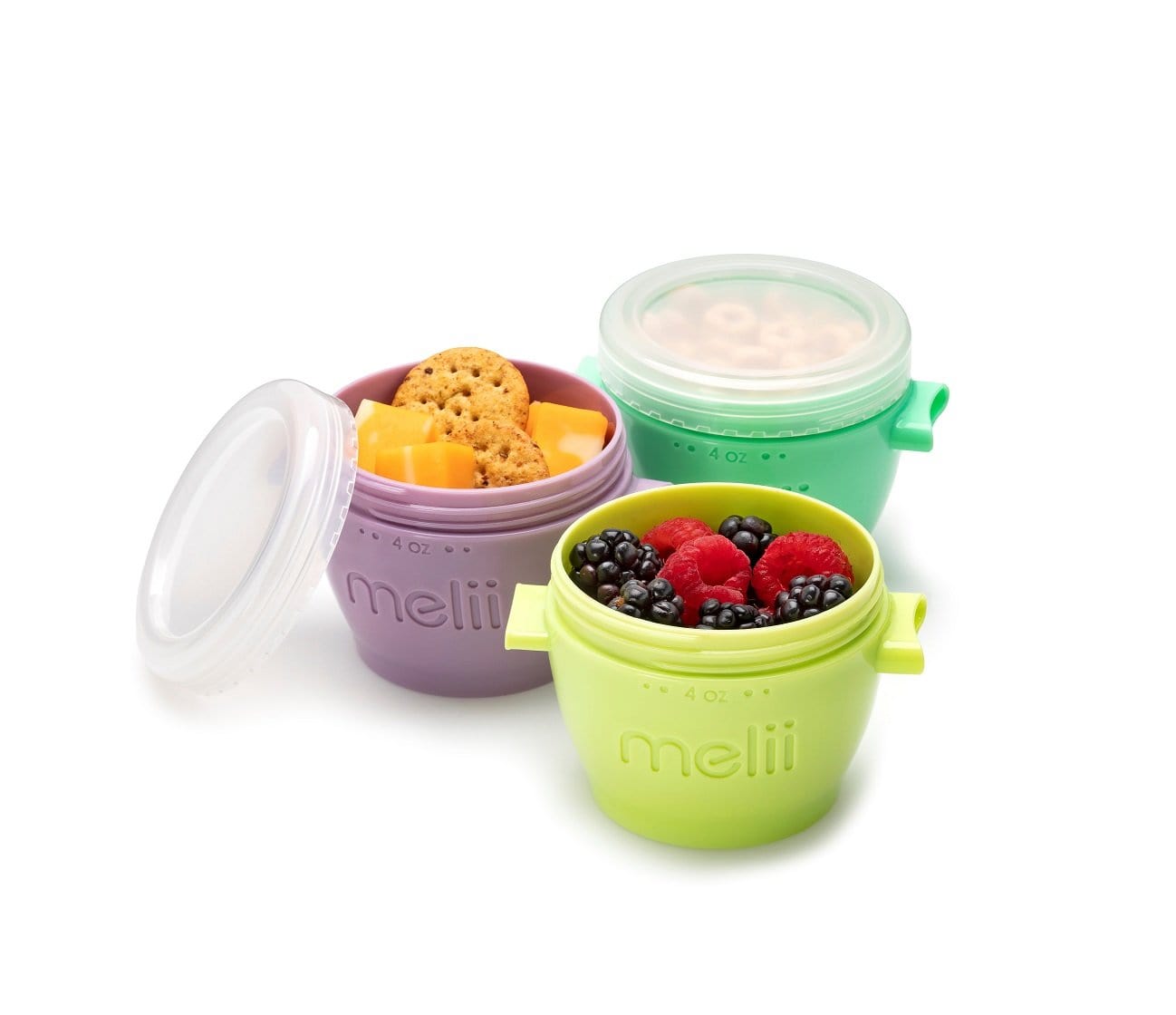 Melii Alimentación y Lactancia Pack 4 contenedores snap and go 118ml 11050