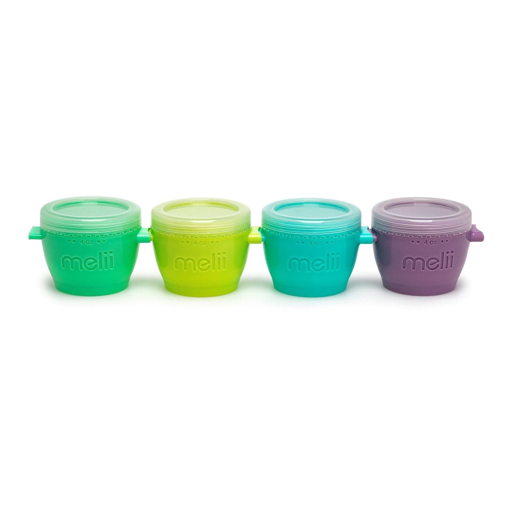 Melii Alimentación y Lactancia Pack 4 contenedores snap and go 118ml 11050