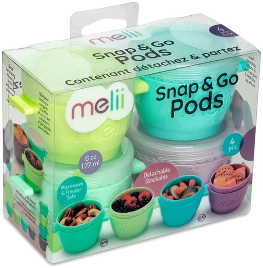 Melii Alimentación y Lactancia Pack 4 contenedores snap and go 177ml 11060