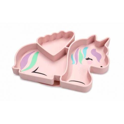 Melii Alimentación y Lactancia Plato de silicona unicornio 17300