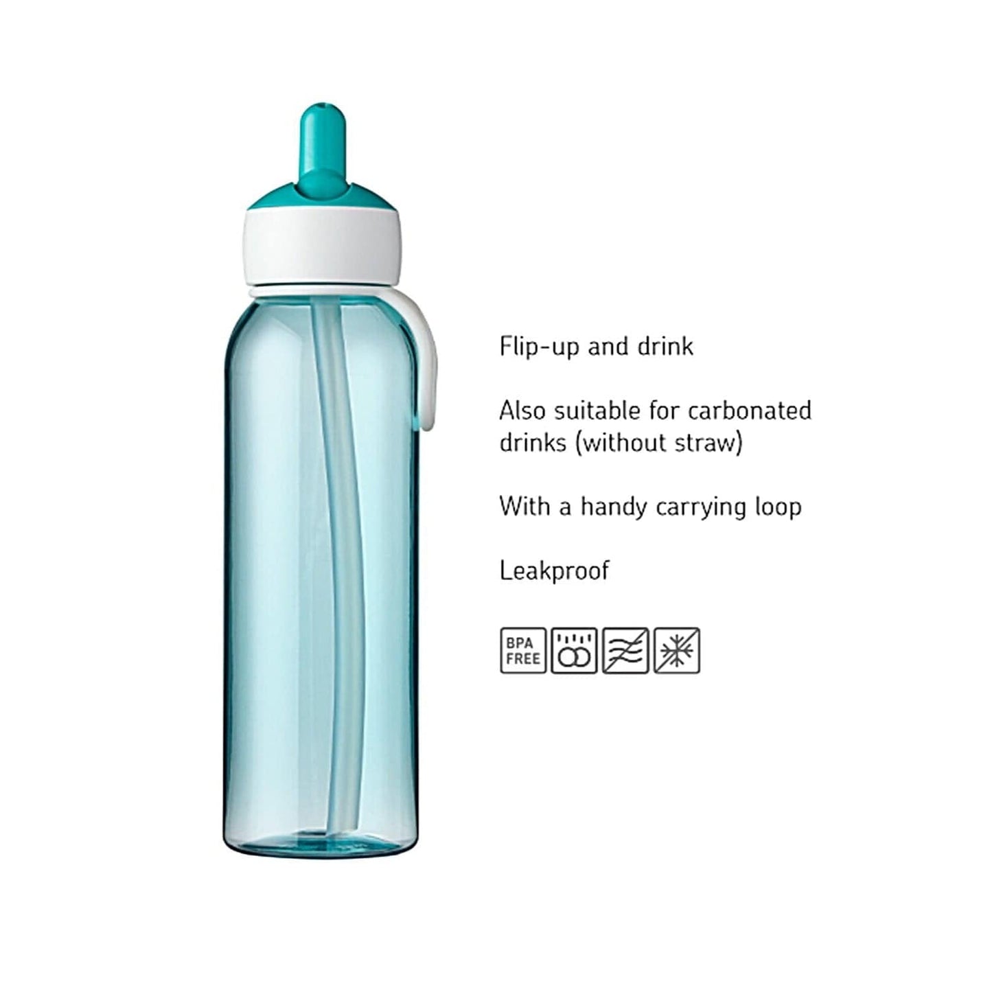 Mepal Alimentación Botella de agua abatible azul 500 ML 107452014300