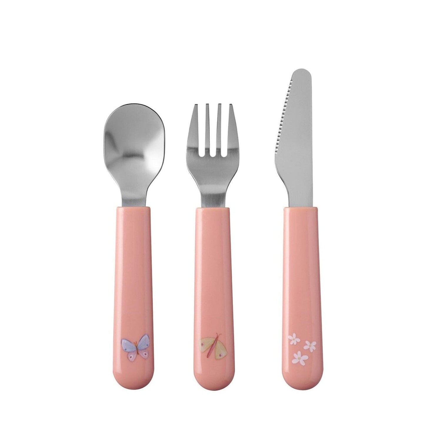 Mepal Alimentación Cubiertos rosados flores y mariposas 108033065243