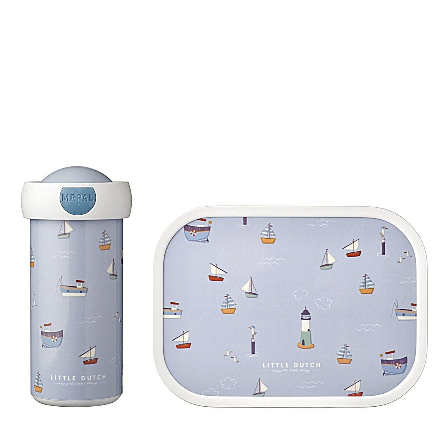 Mepal Alimentación Set de lonchera y botella 300 ML barcos 107420165244