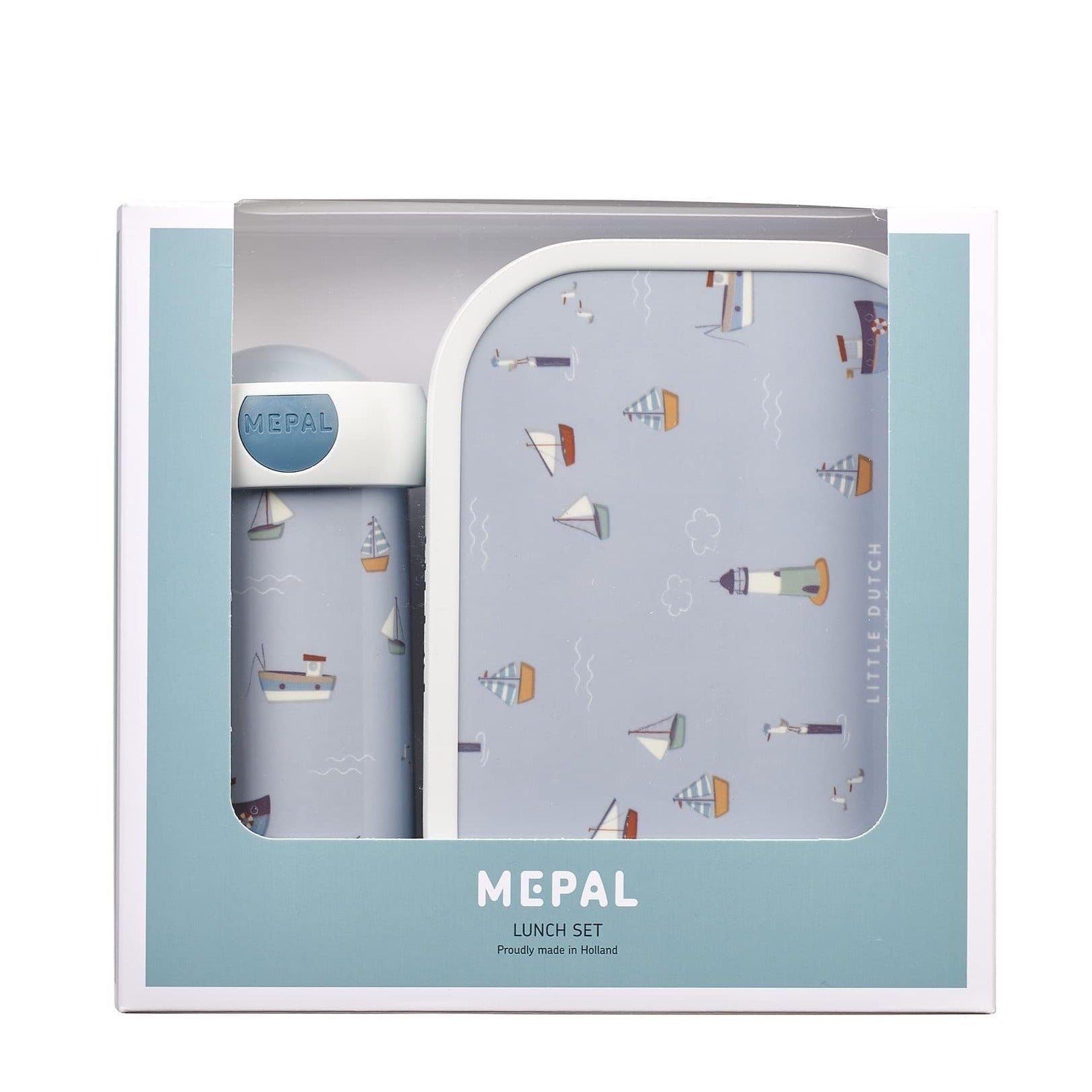 Mepal Alimentación Set de lonchera y botella 300 ML barcos 107420165244
