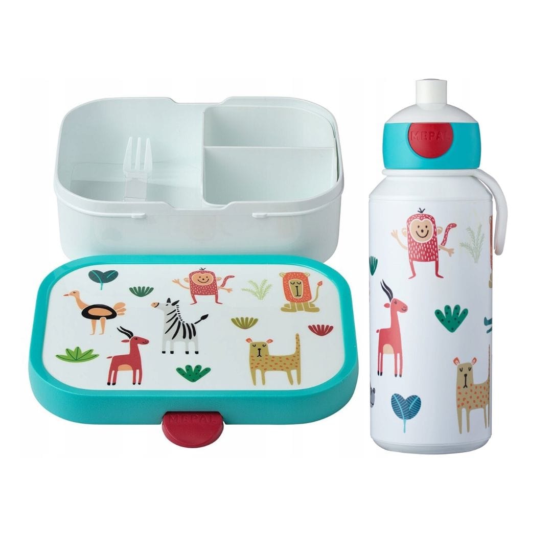 Mepal Alimentación Set de lonchera y botella animales 107410165373