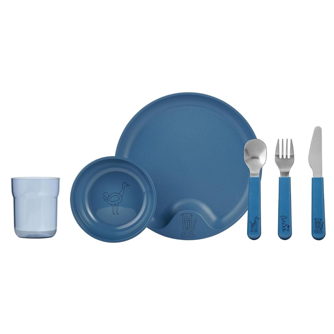 Mepal Alimentación Set de vajilla infantil azul intenso 108041014600