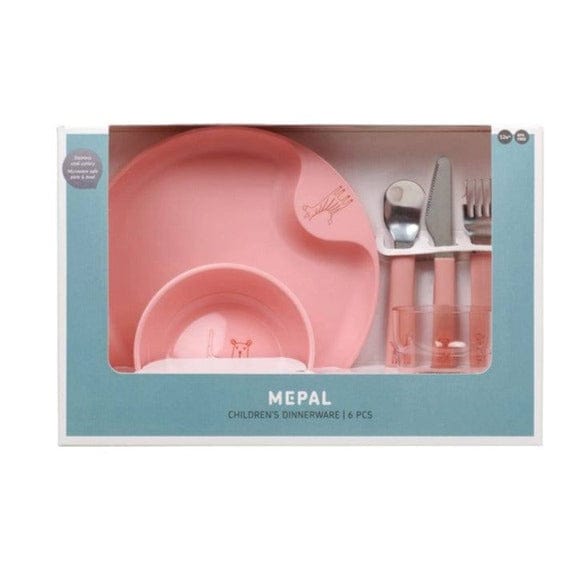 Mepal Alimentación Set de vajilla infantil rosa intenso 108041078400