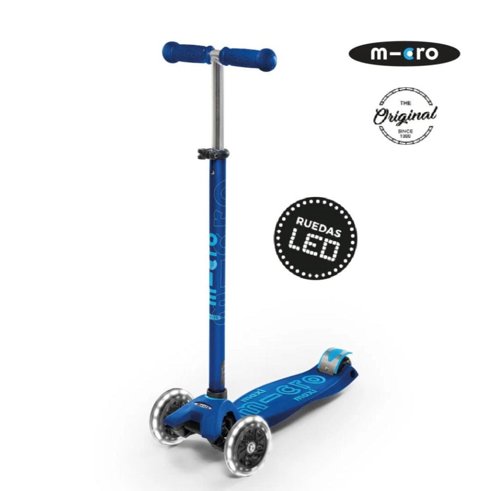 Micro Scooter Maxi micro Deluxe led azul Marino MMD083