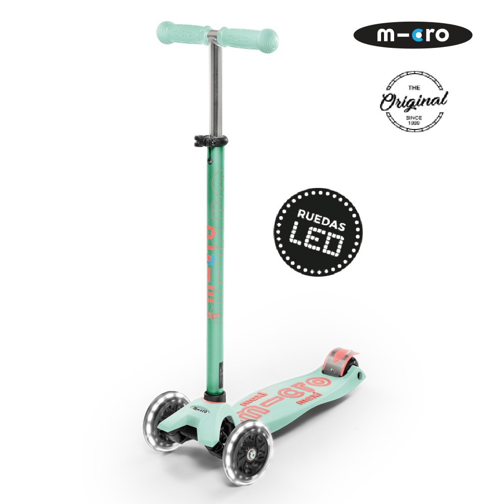 Micro Scooter Maxi Micro Deluxe led menta MMD144