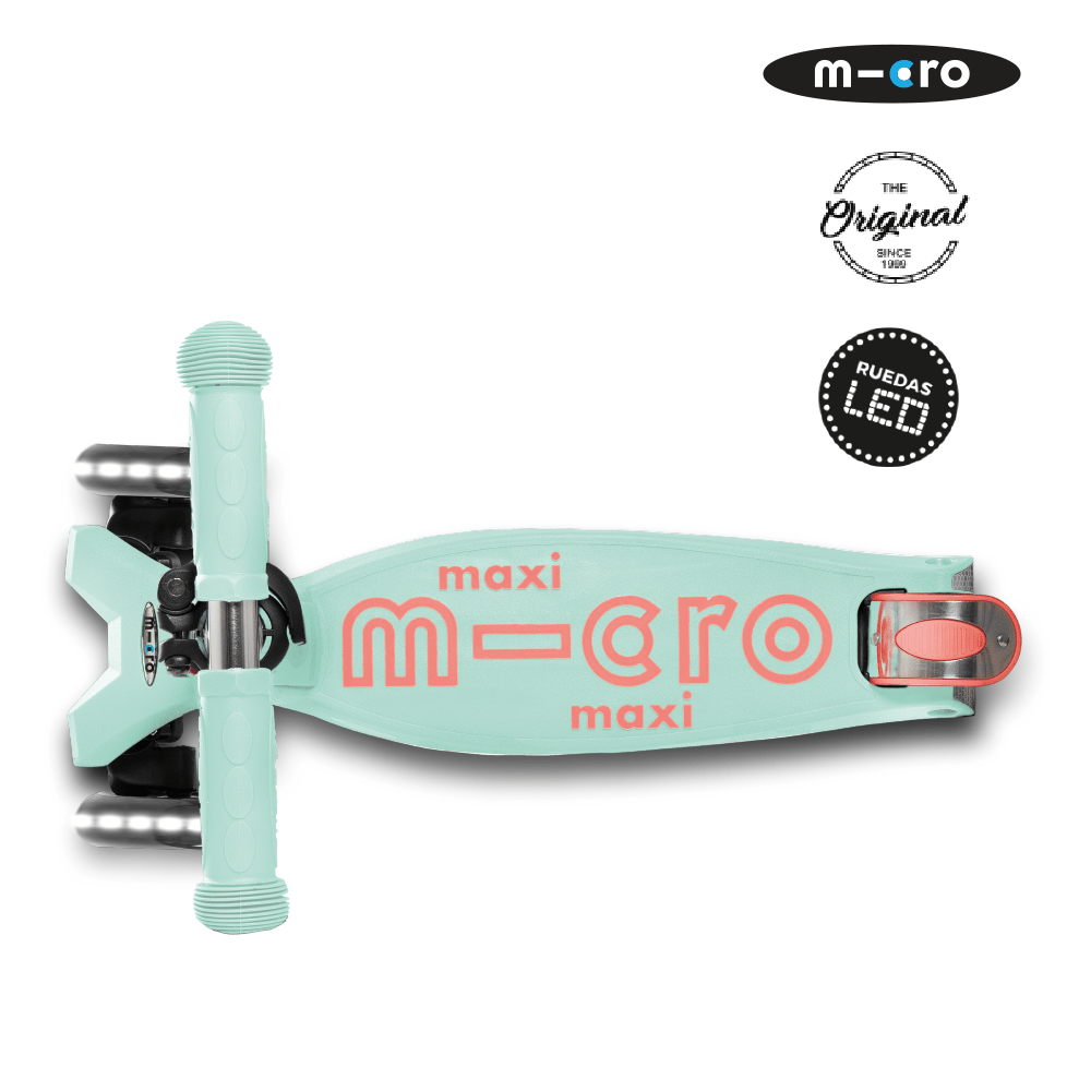 Micro Scooter Maxi Micro Deluxe led menta MMD144