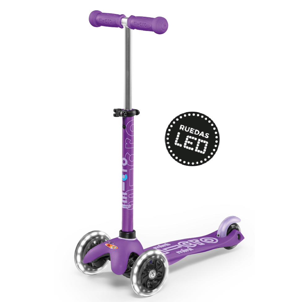 Micro Scooter Mini Micro Deluxe Led Morado MMD141