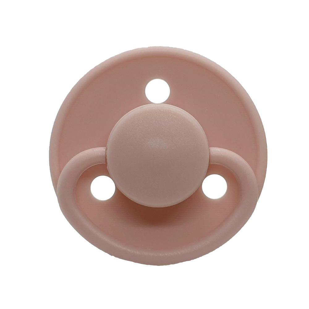 MININOR Chupete Chupetes redondos látex rosado 0M+ 2 unidades MN127