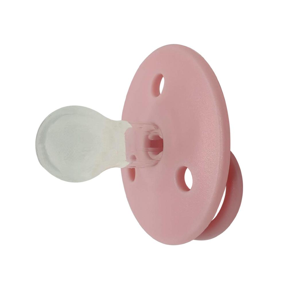 MININOR Chupete Chupetes redondos silicona Rosado 6M+ 2 unidades MN121