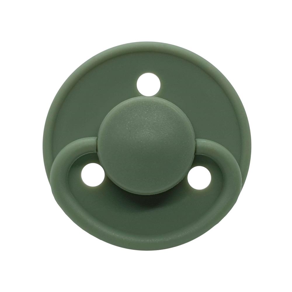 MININOR Chupete Chupetes redondos silicona verde 6M+ 2 unidades MN123