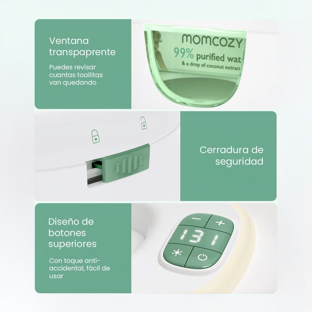 Momcozy Accesorios Calentador Toallitas Húmedas - Momcozy MCWW01