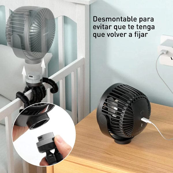 Momcozy Accesorios Ventilador Portátil - Momcozy PF001-BL10BA-A