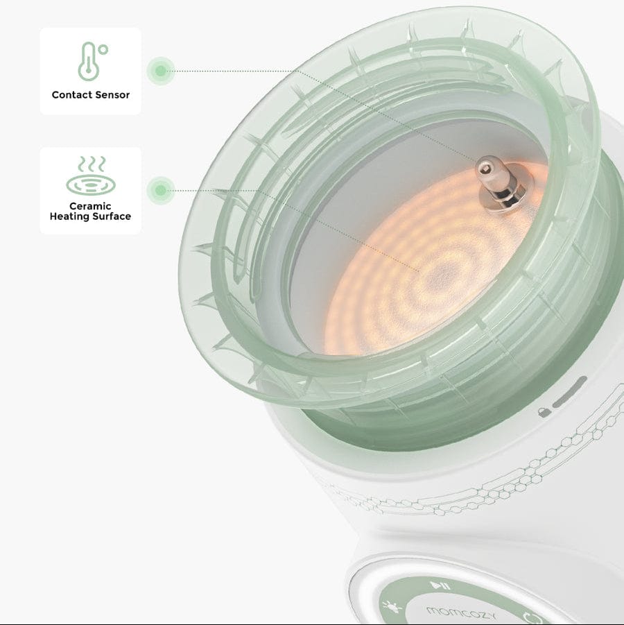 Momcozy Alimentación Calentador de Mamaderas Portátil Inalámbrico - Momcozy MW003-WH12BA-A