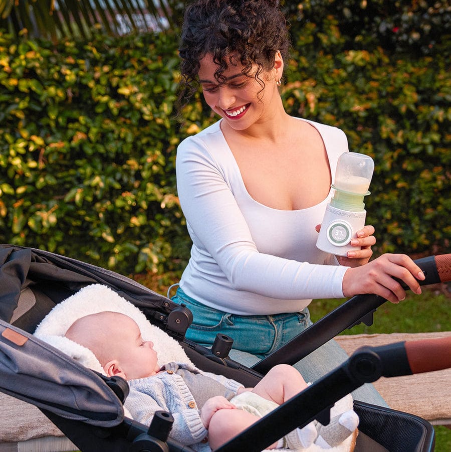 Momcozy Alimentación Calentador de Mamaderas Portátil Inalámbrico - Momcozy MW003-WH12BA-A