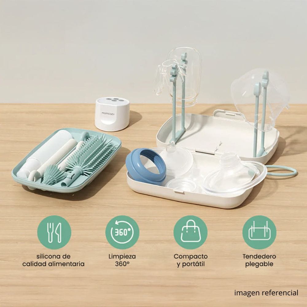 Momcozy Alimentación Set de Cepillos para Mamaderas - Momcozy LS002-GE00NB-A