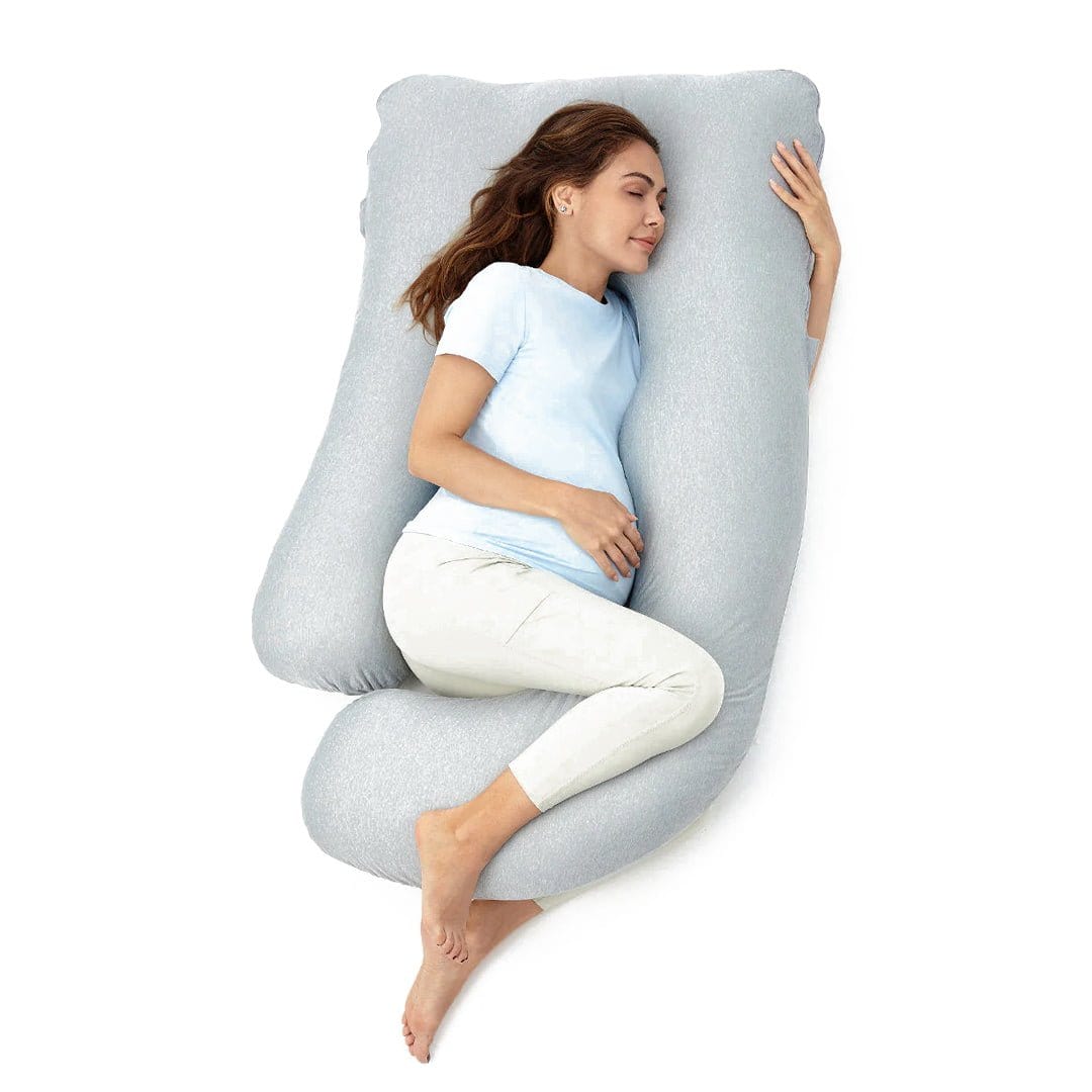 Momcozy Cojin de Lactancia Almohada de embarazo en forma de U con tela refrescante - Momcozy MCAEUZ01