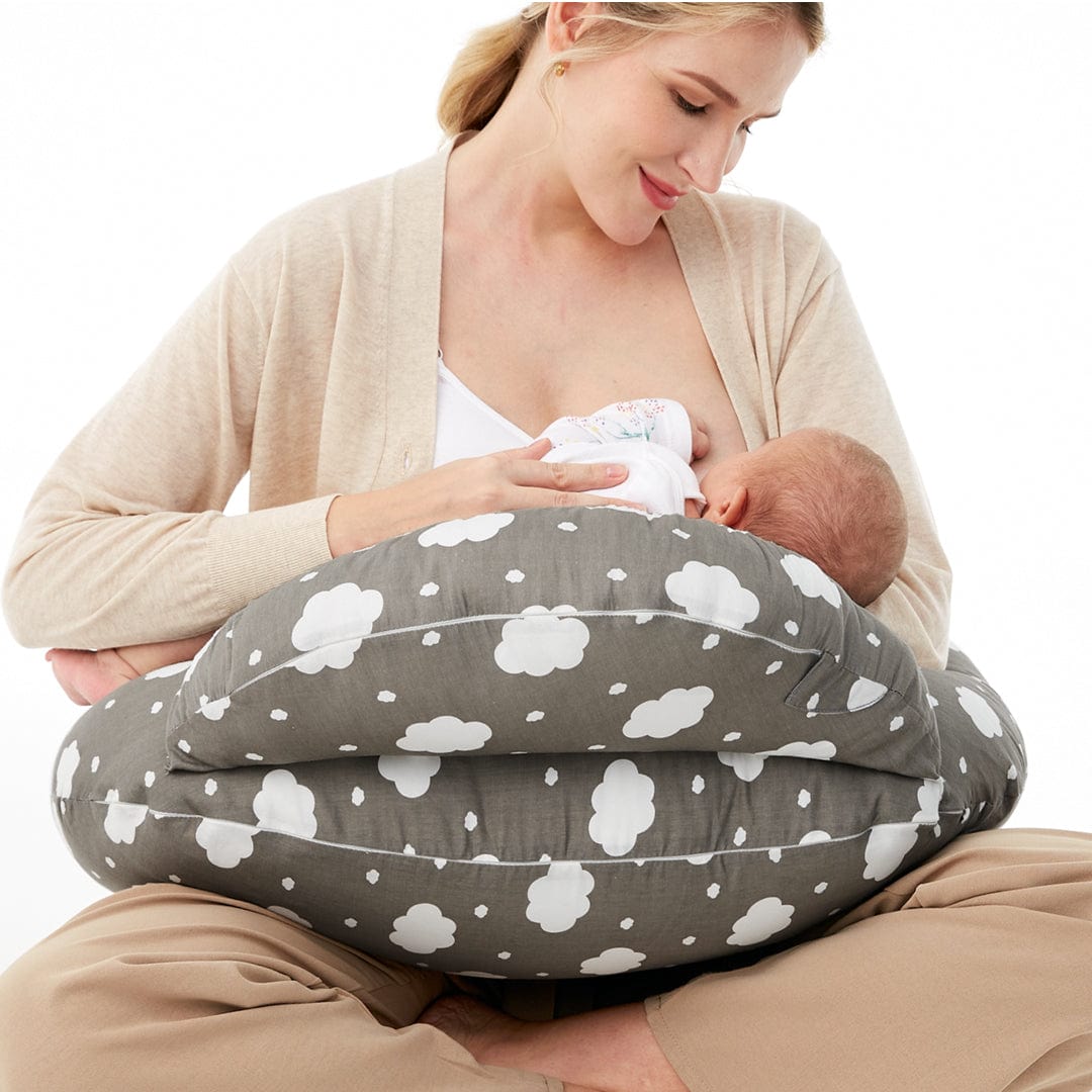 Momcozy Cojin de Lactancia Almohada para lactancia en forma U / nubes - Momcozy MCALAP01