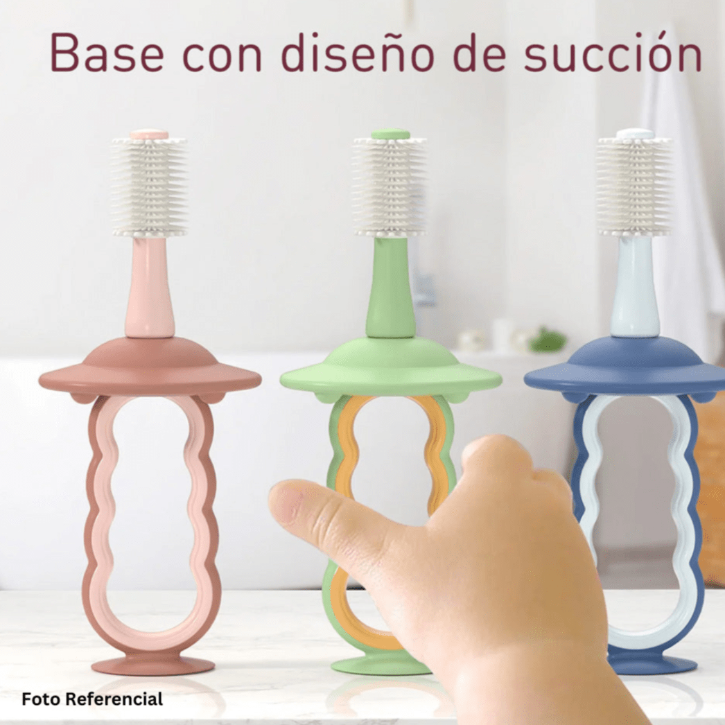 Momcozy Cuidado Personal Cepillo dental de silicona para bebé Celeste - Momcozy TB002-BU00NB-A