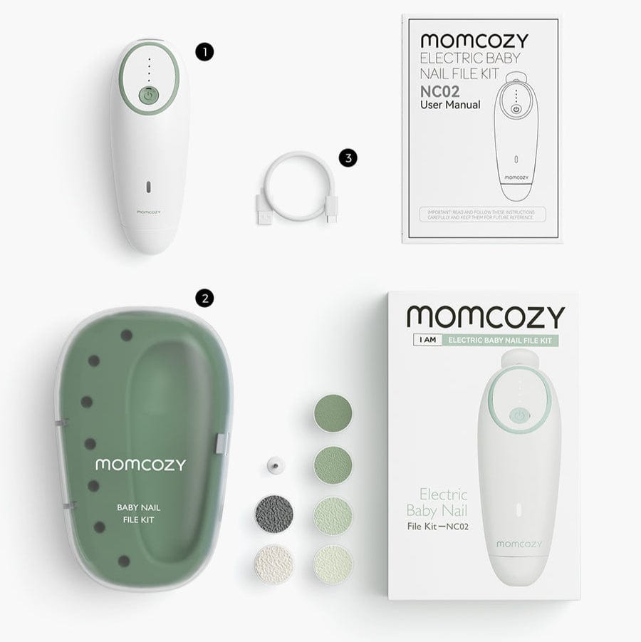 Momcozy Cuidado Personal Set de Lima uñas eléctrico para bebé - Momcozy NC013-GG12BA-A