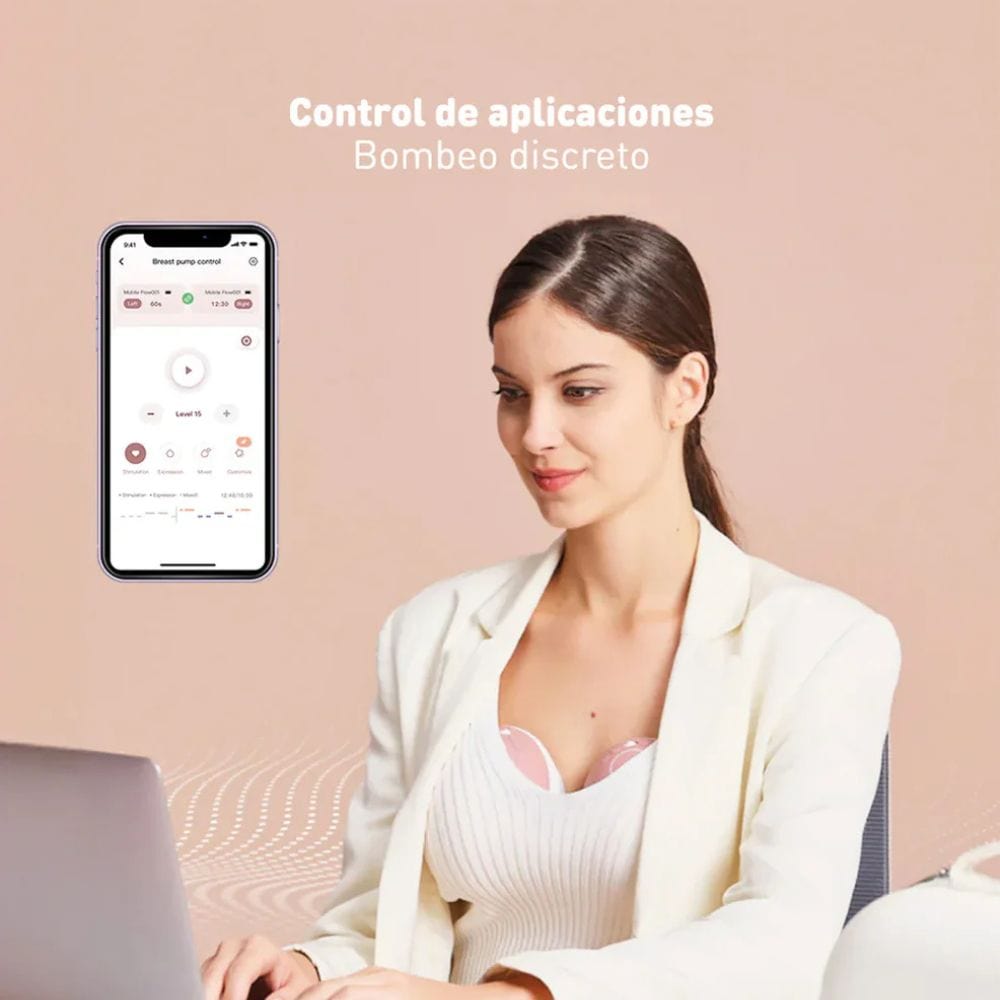 Momcozy Lactancia Materna Extractor de Leche Materna M9 Doble - Momcozy MCM9DCR