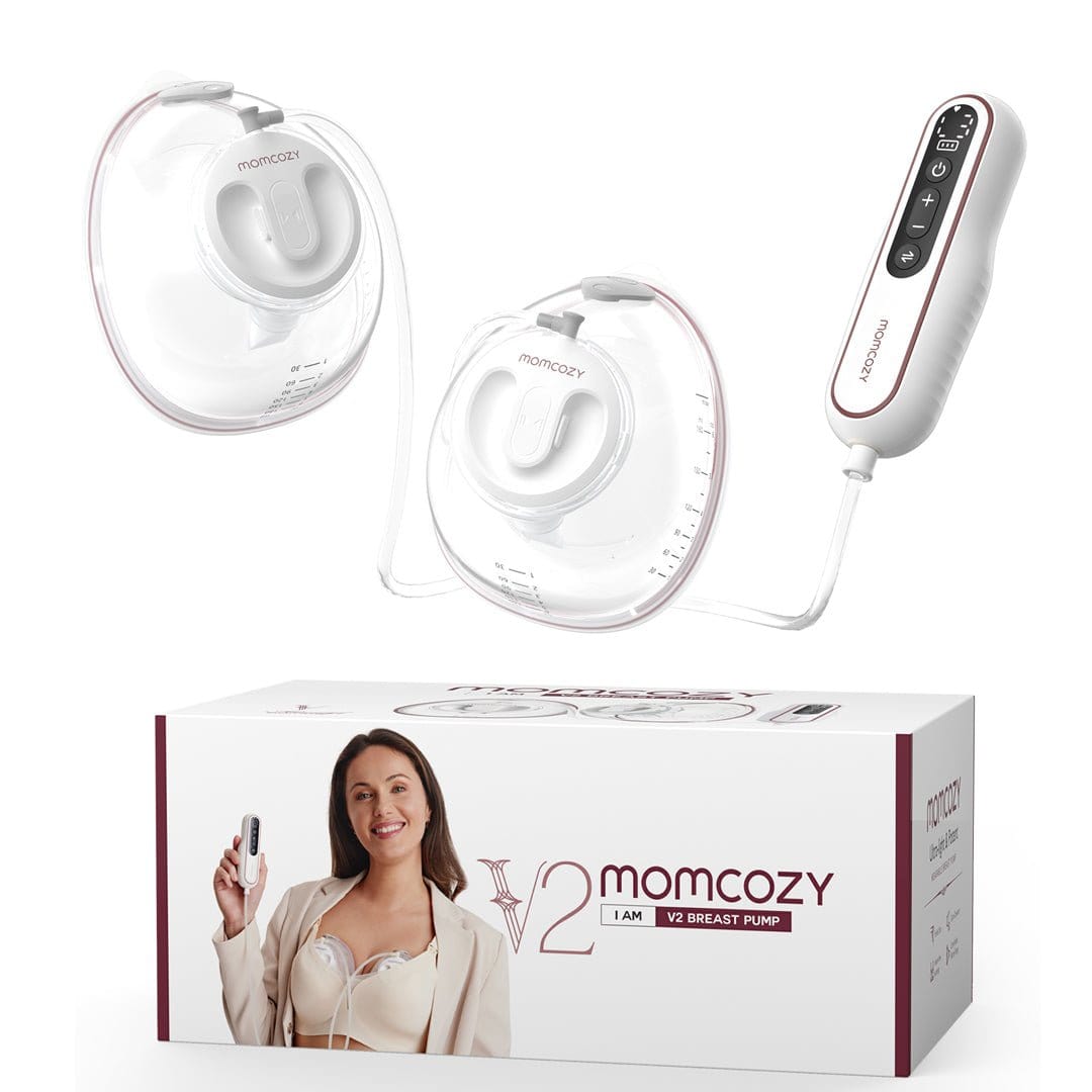 Momcozy Lactancia Materna Extractor Doble V2 Ultra Liviano - Momcozy MCV2DGR