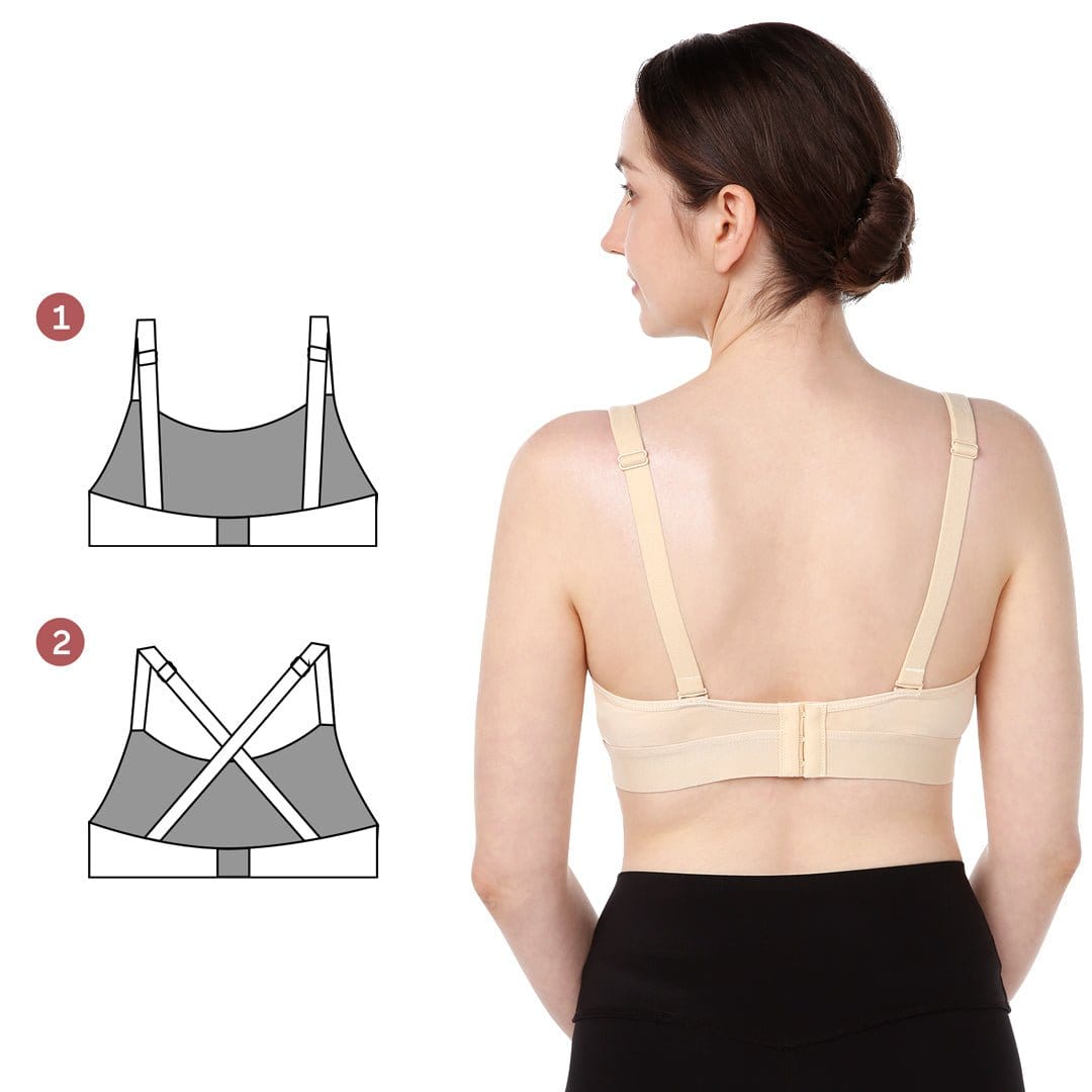 Momcozy Lactancia Materna Sostén de lactancia 2 en 1 Talla M - Momcozy HF008-SK100M-C