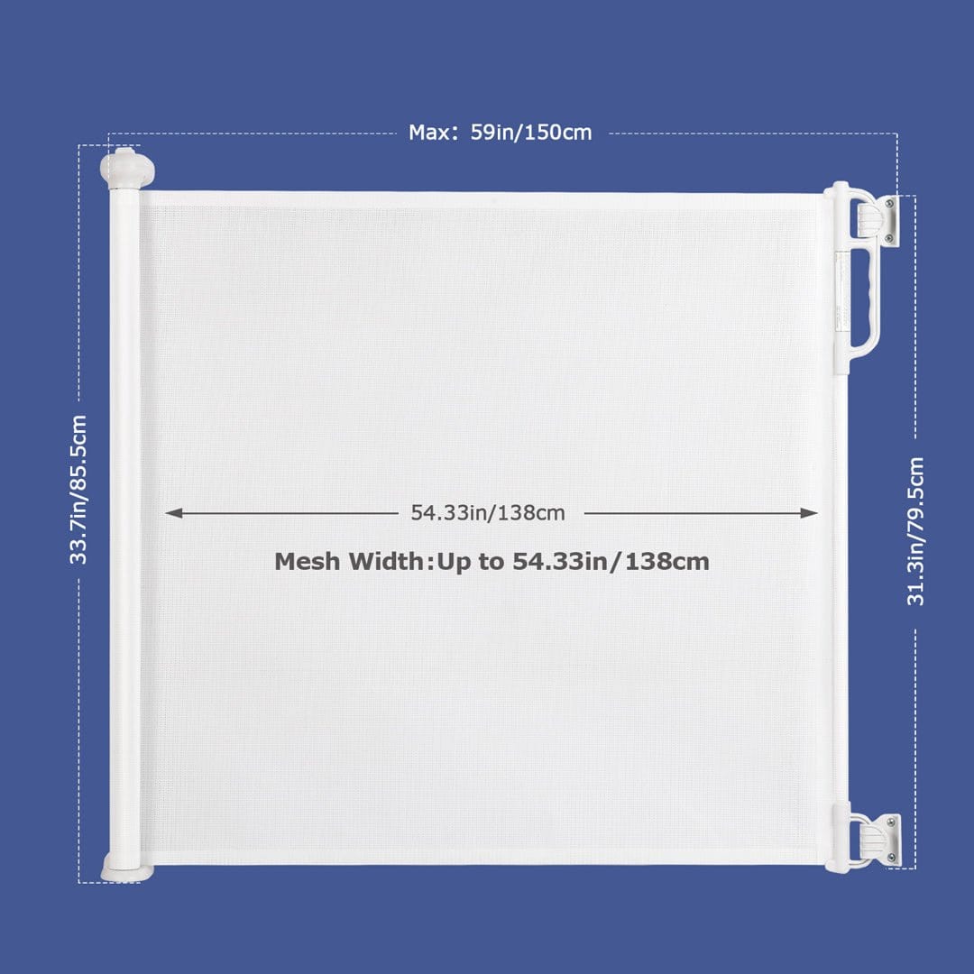 Momcozy Otros accesorios de seguridad Puerta retráctil de seguridad para bebés - Momcozy MCGATEECO140GR