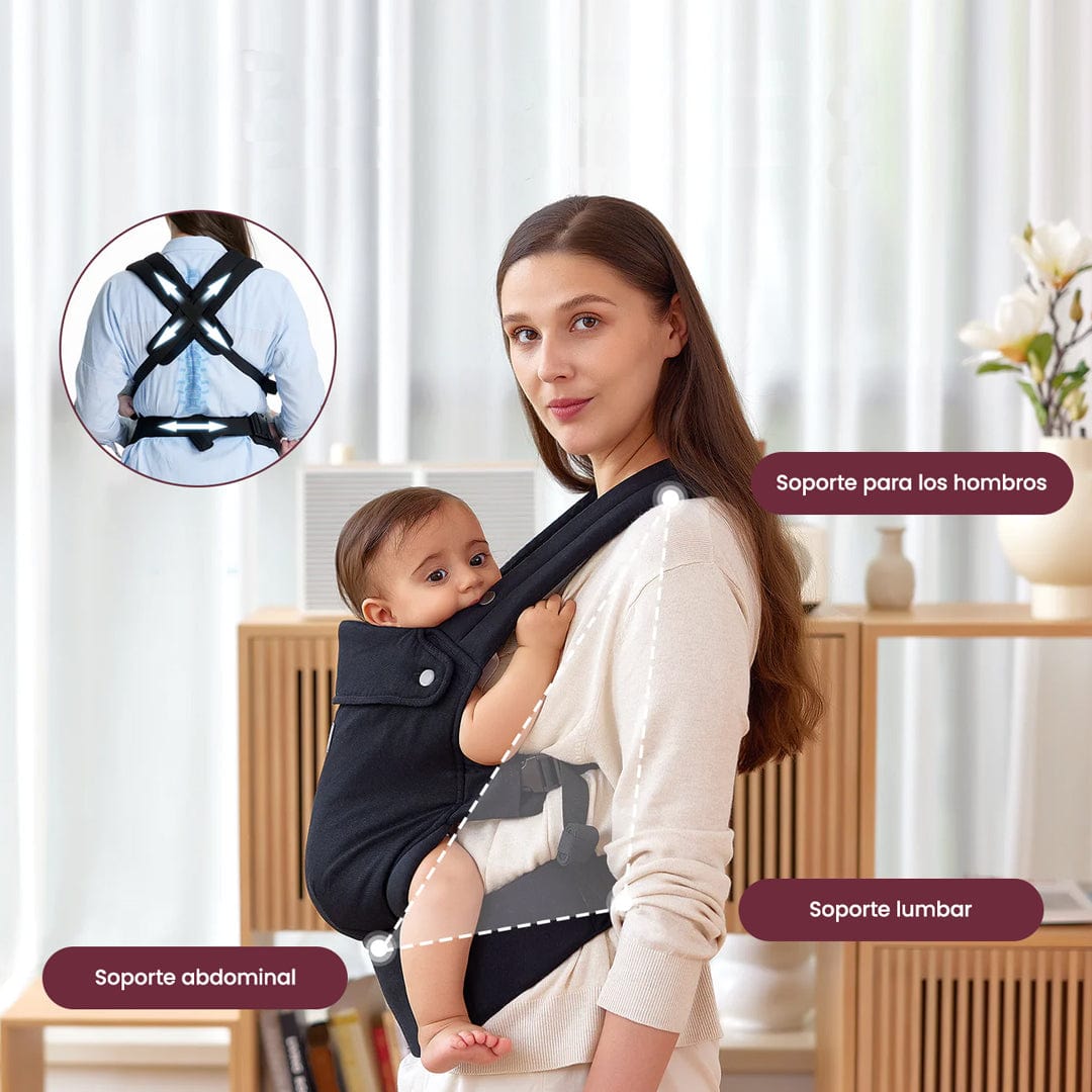 Momcozy portabebes Portabebé 3 en 1 negro - Momcozy MCPBCBLK
