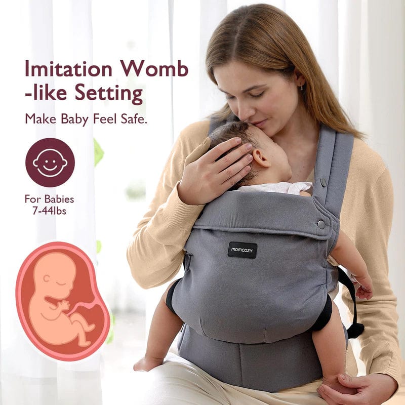 Momcozy portabebes Portabebés 3 en 1 gris - Momcozy BC001-DG00NB-A